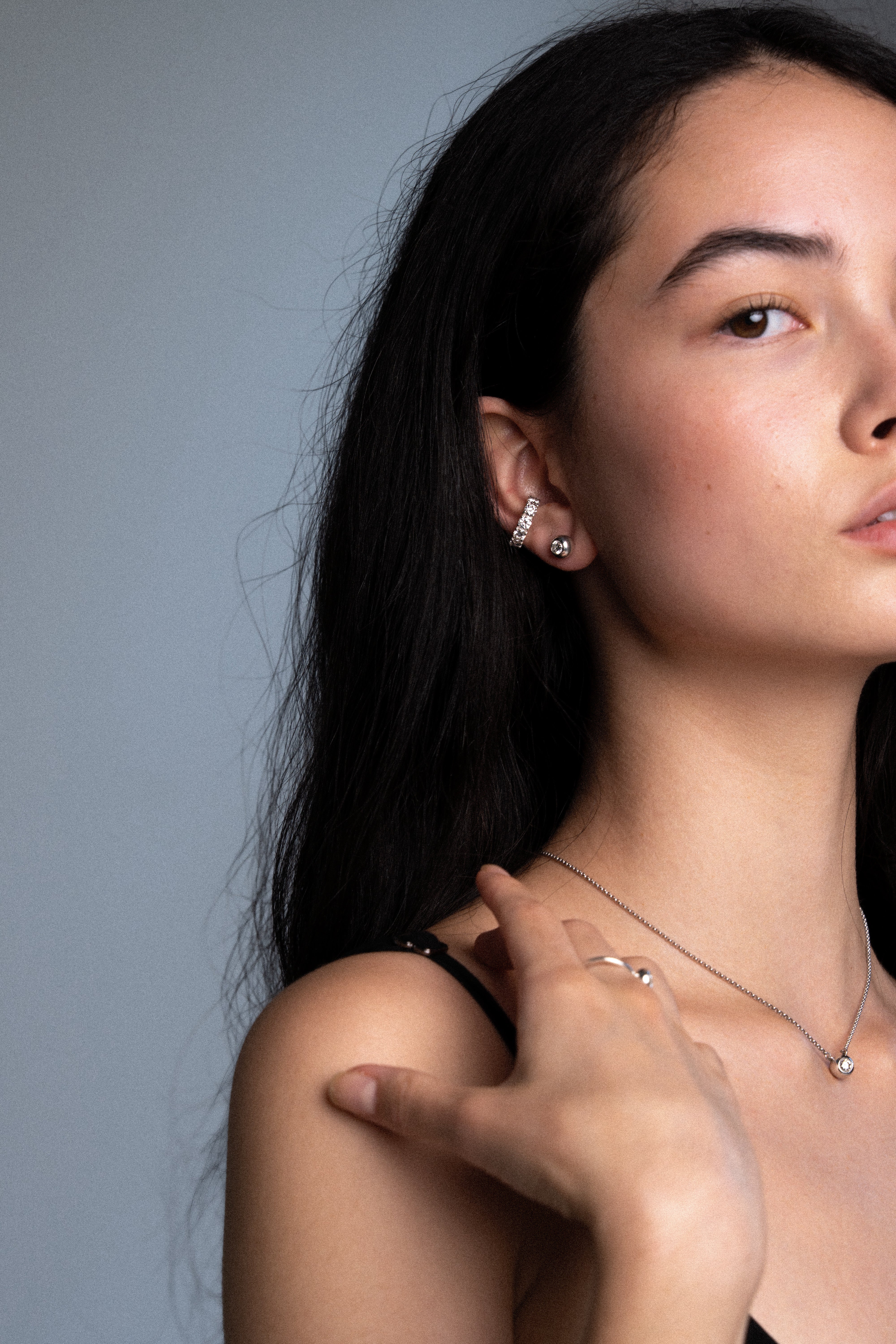 Каф - Moissanite lumen