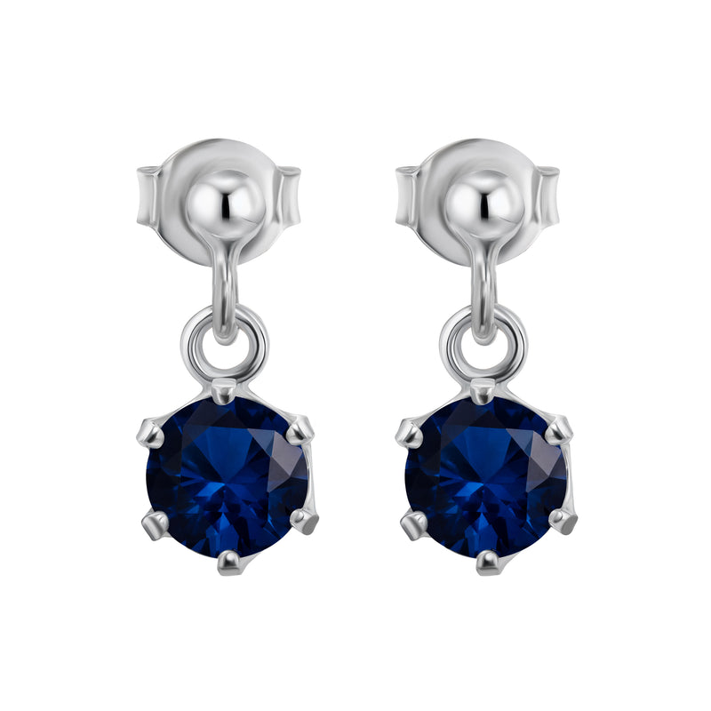 Sapphire Sphere earrings