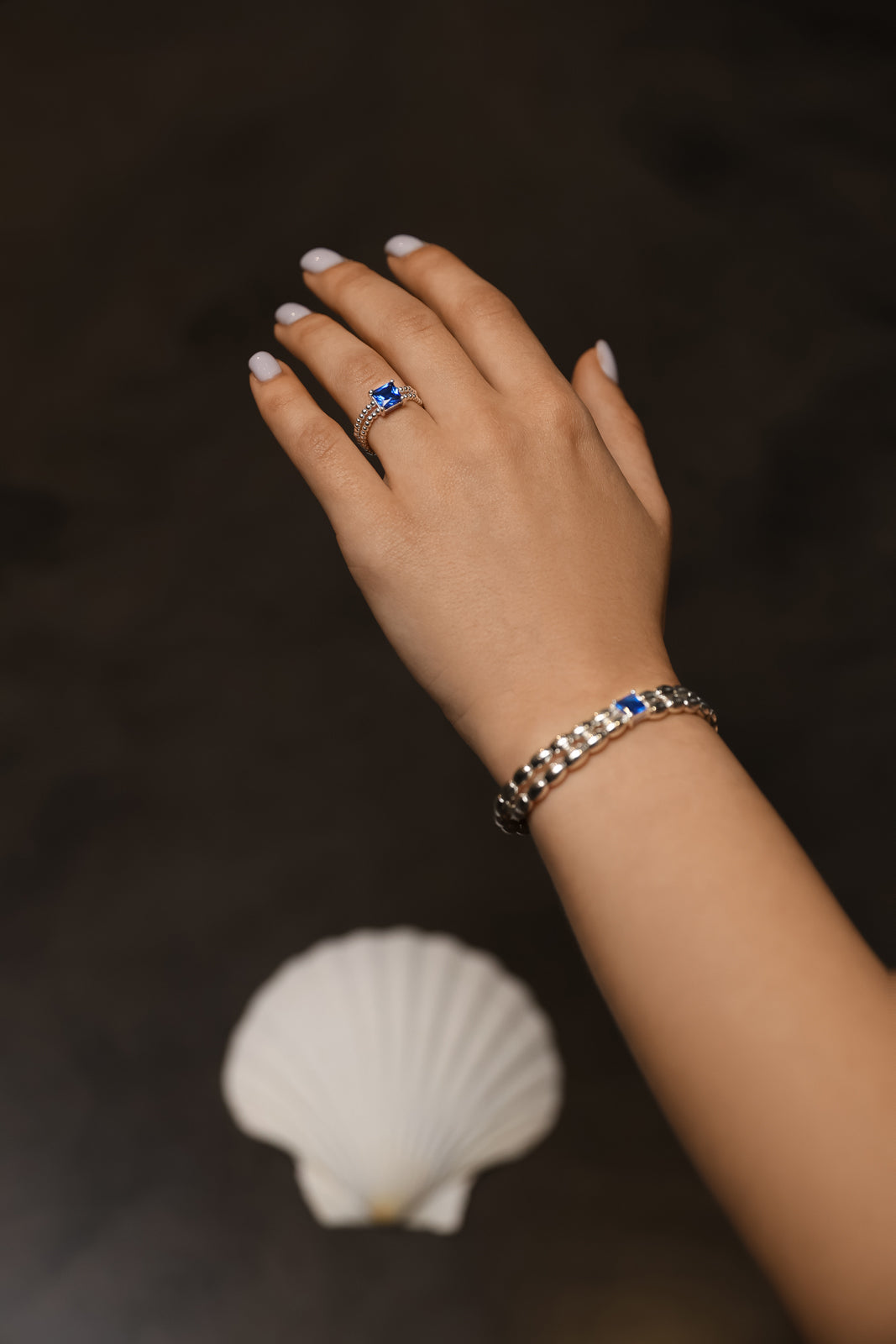 Sapphire Sphere ring