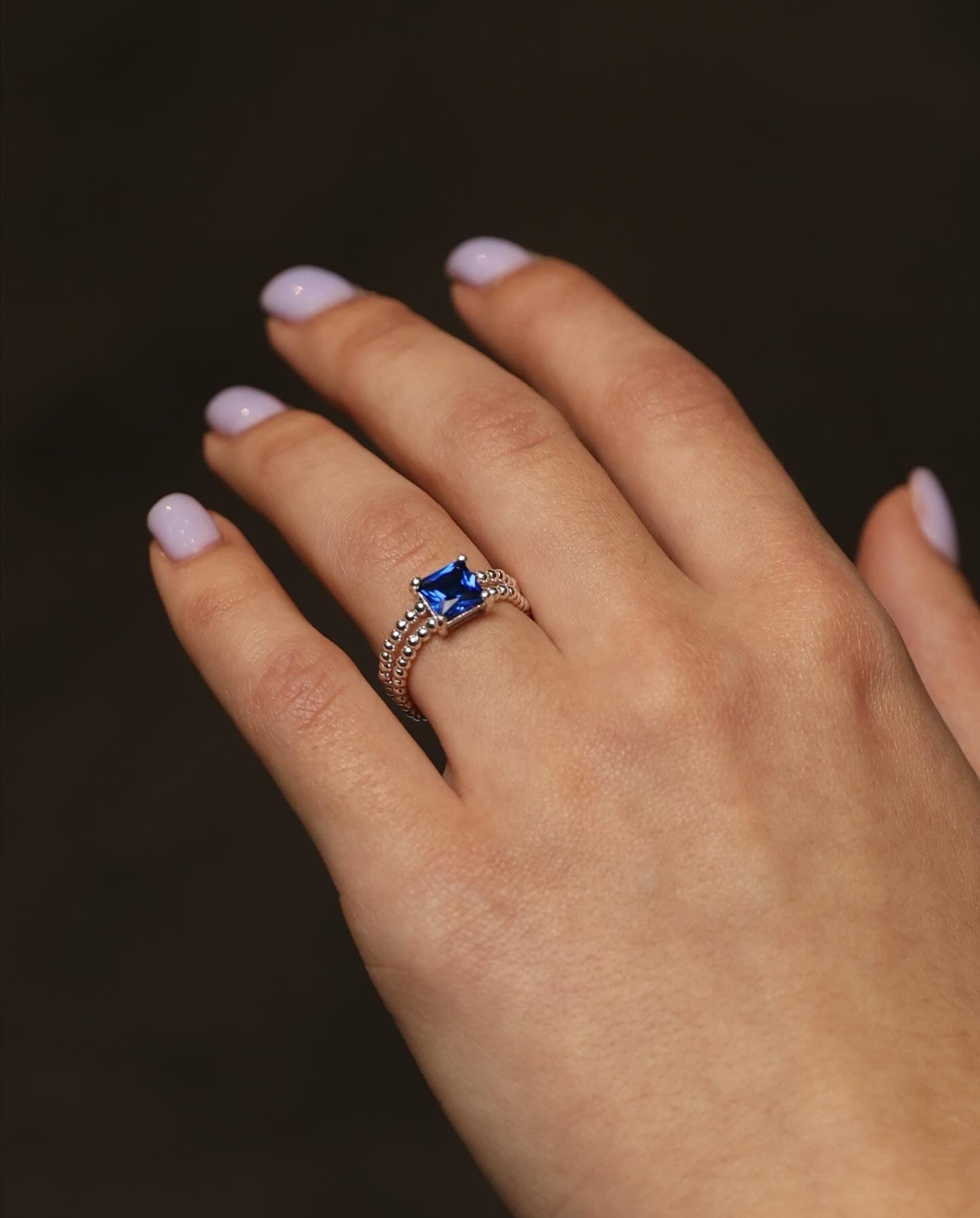 Sapphire Sphere ring