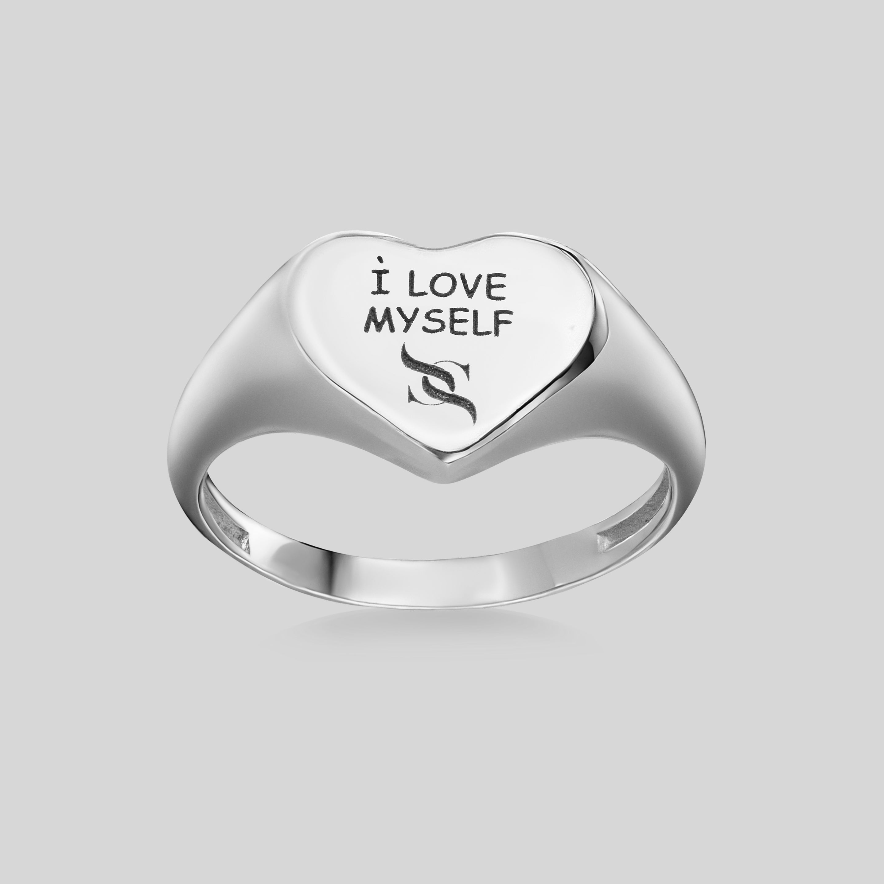 I LOVE MYSELF silver